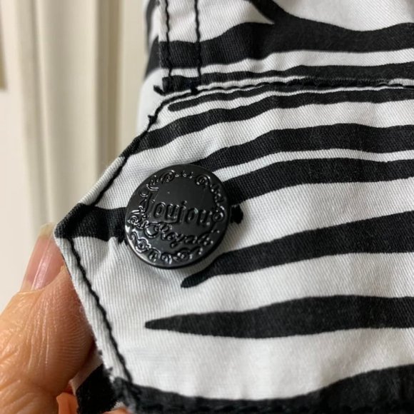 🌷3 for$25🌷Jou Jou, Kid's US 10-12, Black & White Zebra Print Trench Coat - Picture 6 of 8